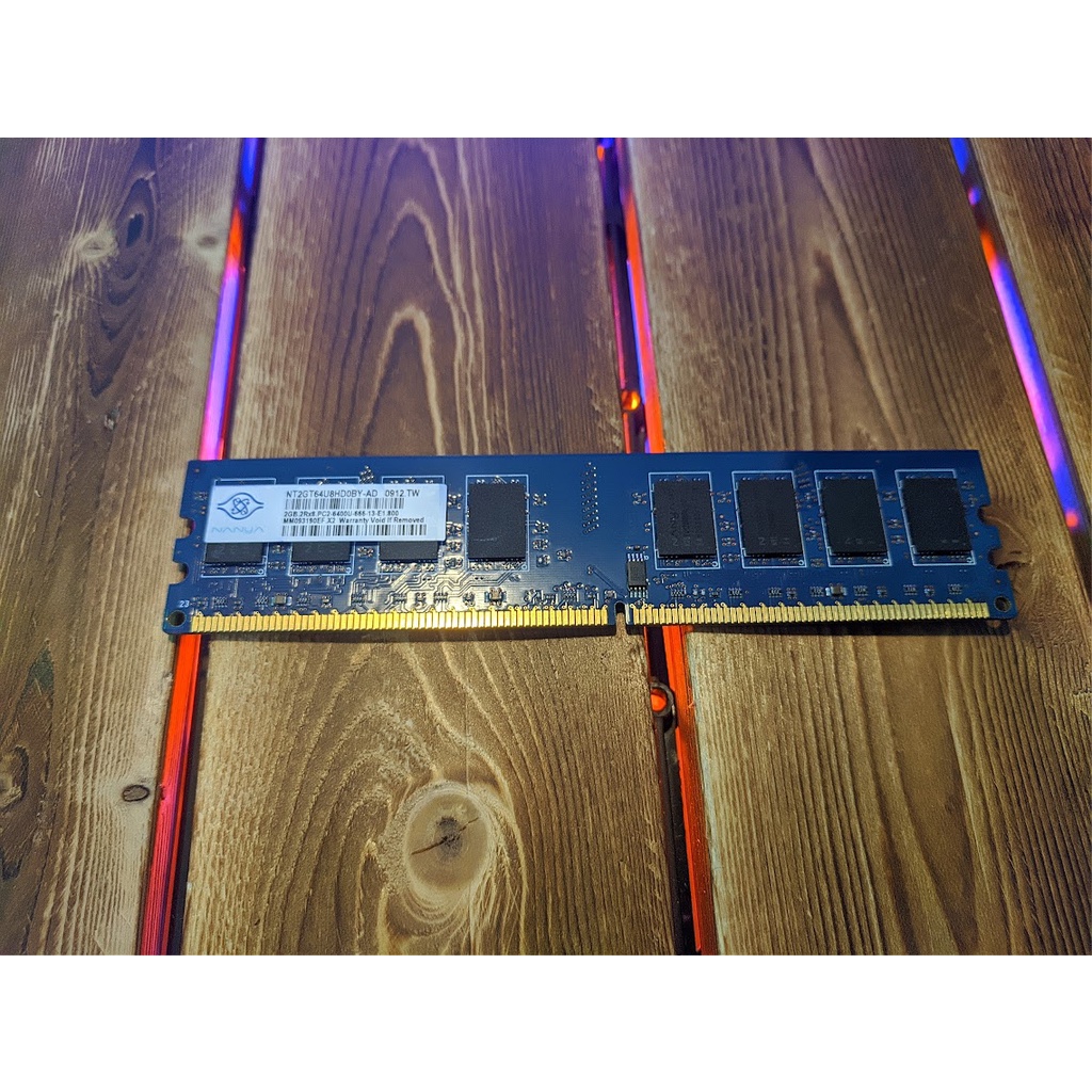 แรมพีซี 2GB DDR2 2Rx8 800MHz PC2-6400U [Nanya] Desktop memory สภาพเยี่ยม!!