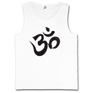 ขายดี เสื้อยืด พิมพ์ลายโลโก้พระพุทธรูป OM SIGN LOGO TANK TOP VEST - India Shiva Hinduism Govinda MFbimb64DIadkj34Size S-