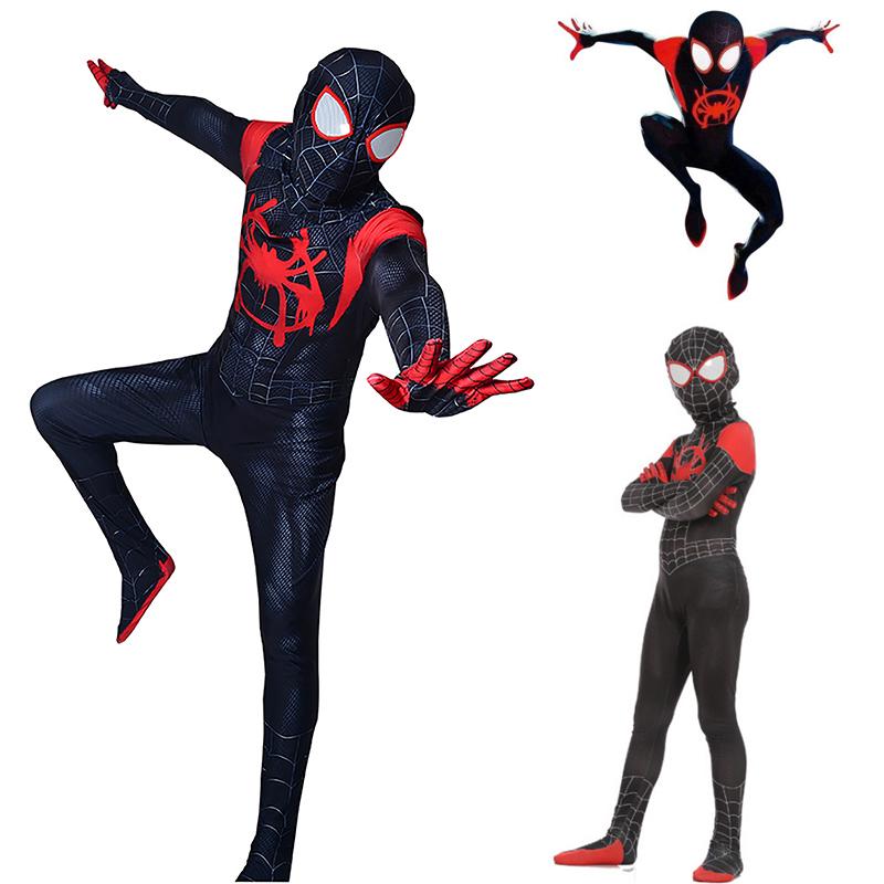 Spiderman Costume Anime One-Piece Tights Children Cosplay Costume Show,Child-XS
