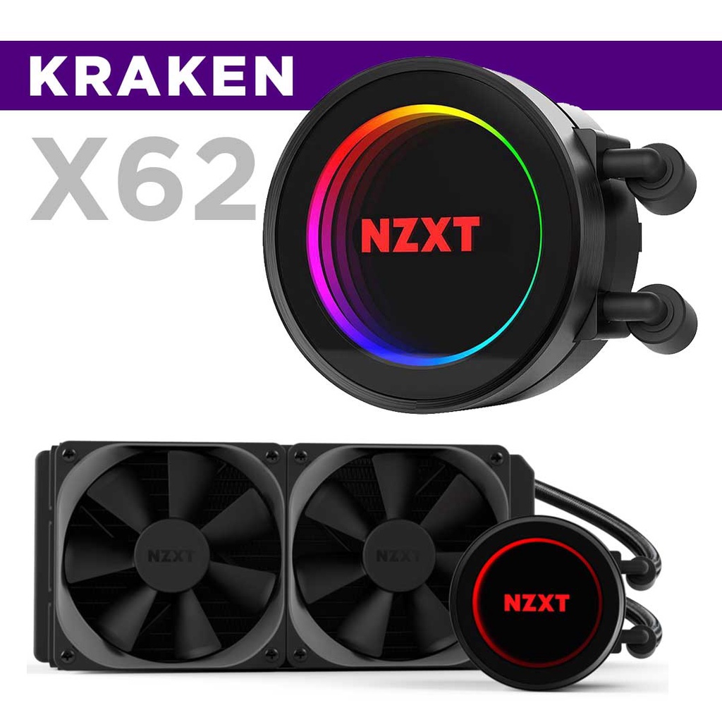 NZXT KRAKEN X62 ชุดระบบระบายความร้อนด้วยน้ำ NZXT KRAKEN X62 สภาพสวย ประกันยาวๆ