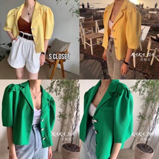 พร้อมส่ง  เสื้อแขนสั้น แต่งกะดุมด้านหน้า ทรงสวย ใส่ได้ตลอดคะ