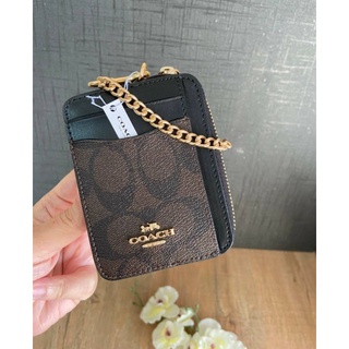 แท้💯% Coach C0058 Zip Card Case ส่งฟรีค่ะ