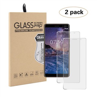 ฟิล์มกระจกกันรอยสําหรับ Nokia 7 Plus 2 ชิ้น Phone tempered glass