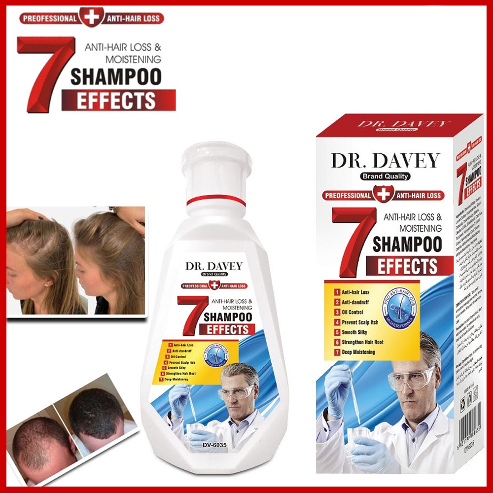 Dr.davey Anti-hair loss&amp;moistening 450ml shampoo ปลูกผม ลดผมร่วง หัวล้าน