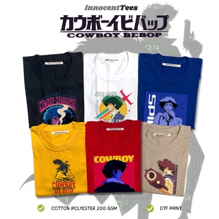 เสื้อยืด[INNOCENTTEES] COWBOY BEBOP TSHIRT II ANIME INSPIRED SHIRT II SMALL TO 2XL