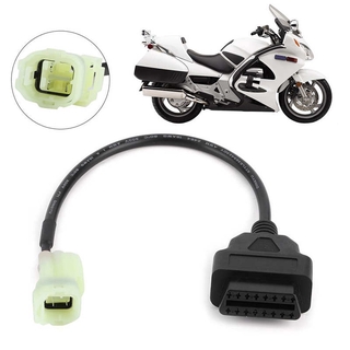 [พร้อมส่ง] สายเคเบิลอะแดปเตอร์วินิจฉัยรถจักรยานยนต์ สําหรับ Honda Motorbike OBD2 เป็น 4 Pin