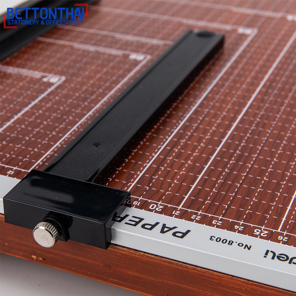 Deli 8003 Lever Paper Trimmer แท่นไม้ตัดกระดาษ 12 sheets ขนาดB4 ...