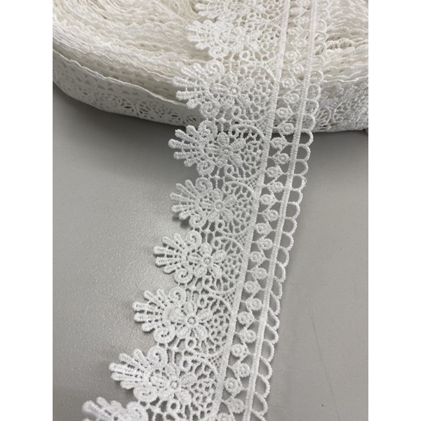 มียกพับ15หลา ลูกไม้ตกแต่ง ลูกไม้ระบาย กว้าง6ซม - รูปที่ 6