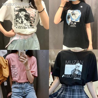 🔥จัดส่งได้ทันที🔥Demon Slayer ชุดคอสเพลย์ Anime เสื้อดาบพิฆาตอสูร ชุดชิโนบุUniqlo UT Ghost Slayer Co-branded Shanyi Ta