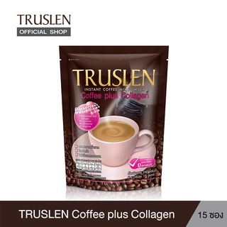 TRUSLEN COFFEE PLUS COLLAGEN ทรูสเลน คอฟฟี่ พลัส คอลลาเจน (1 ถุงมี 15 ซอง) 240 กรัม