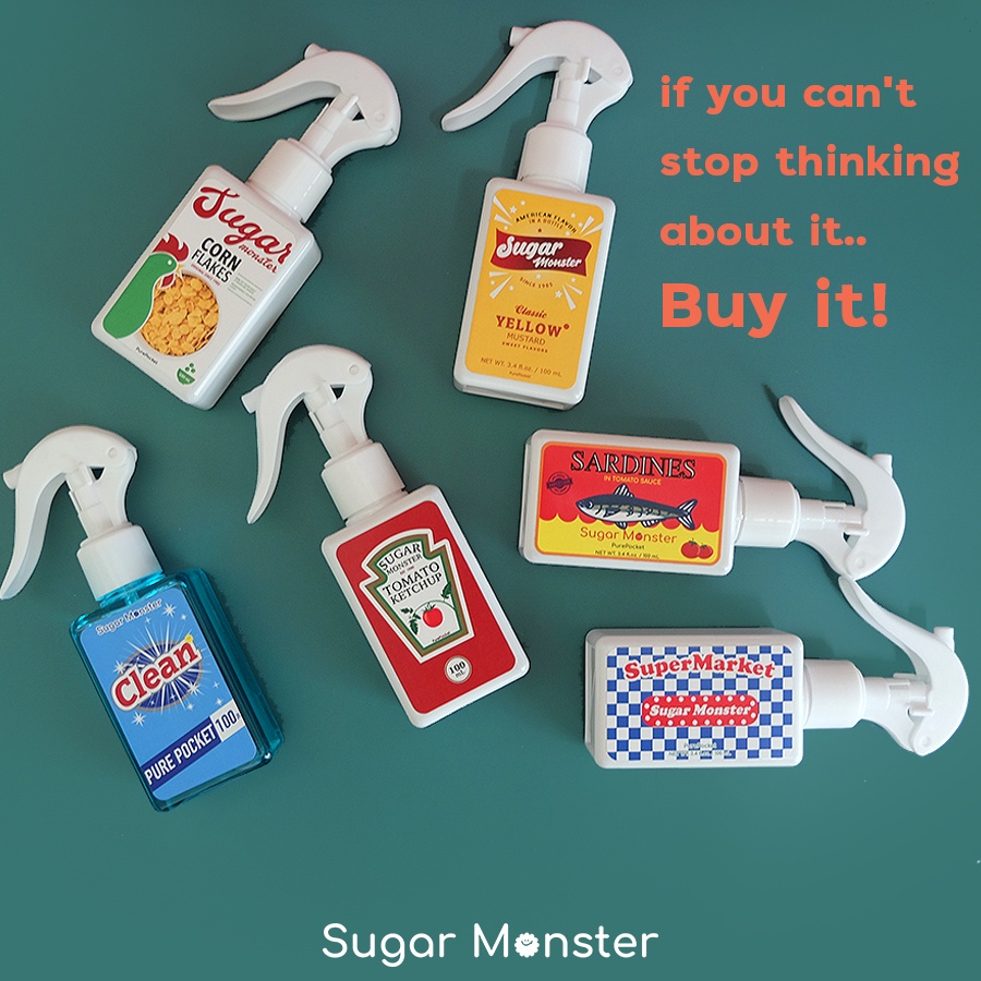 Sugar Monster | รุ่น Supermarket ขวดสเปรย์แอลกอฮอล์พกพา 100 ml