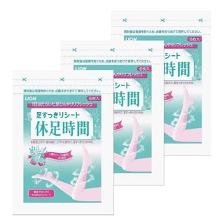 Lion Kyusoku Jikan Cooling Sheet for Legs 18แผ่น ช่วยแก้ปวดเมื่อยตามน่องและขา จากญี่ปุ่น