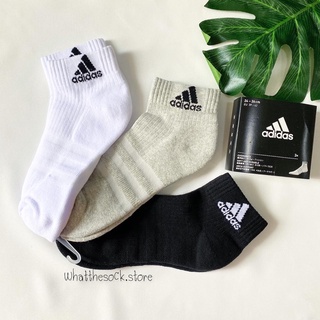 พร้อมส่ง‼️ (1 set มี 3 คู่) ถุงเท้าข้อยาว ถุงเท้าแฟชั่น ถุงเท้า Adidas ถุงเท้าสเก็ตบอร์ด old school