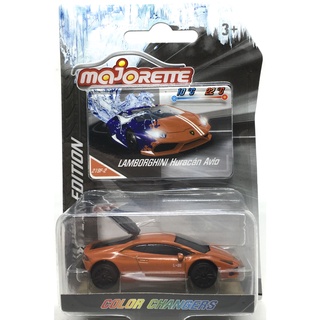 Majorette Lamborghini Huracan Avio - Color Changer Series - Orange Color /scale 1/64 (3 inches) Package with Card