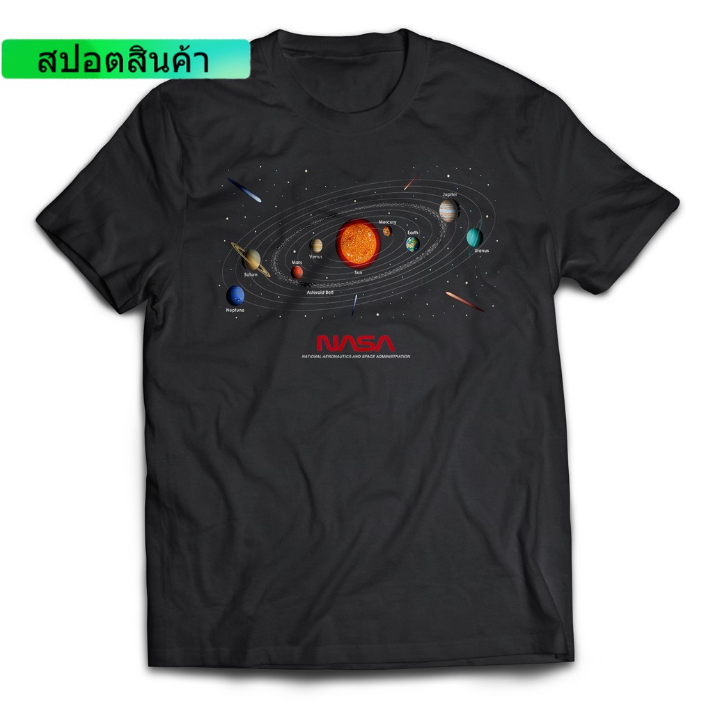 เสื้อยืดแขนสั้นลําลอง ผ้าฝ้าย 100% พิมพ์ลายกราฟฟิค NASA Galaxy พรีเมี่ยม