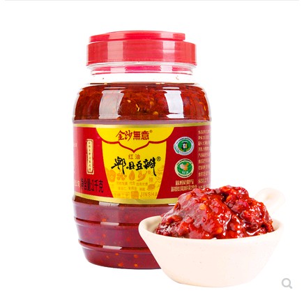 A4ซอสถั่วเต้าซี่ ซอสพริกเสฉวน พร้อมส่ง(郫县豆瓣酱) ขนาด 1000g หรือ1kg โต้วปั้นเจียง