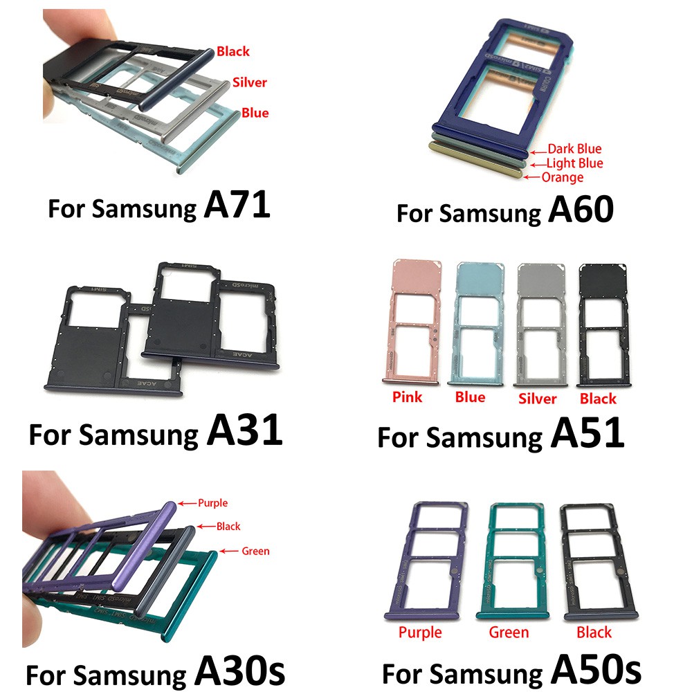 ถาดใส่ซิมการ์ด Samsung A10 A10s A20 A20s A21S A30 A50 A70 A80 A51 A71 A31 A30s A50s ถาดซิม SIM Card Holder Tray Samsung