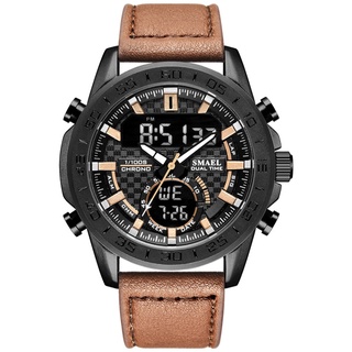 Men watches Fashion Sport relogio masculino Stainless Steel Case Leather SL-1407 Watch Quartz  Business reloj hombre Wri