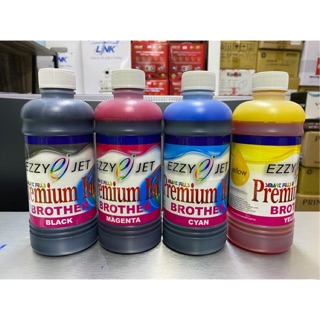 น้ำหมึกพิมพ์ INKJET Ezzy jet 500 ml. ใช้เติมเครื่องพิมพ์  BROTHER ชุด 4 ขวด (ฺBK,C,M,Y)