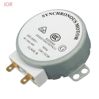 มอเตอร์ซิงโครนัส Ior Ac 220V-240V 4Rpm 4W สําหรับถาดหมุนเตาอบไมโครเวฟ Tyj50-8A7