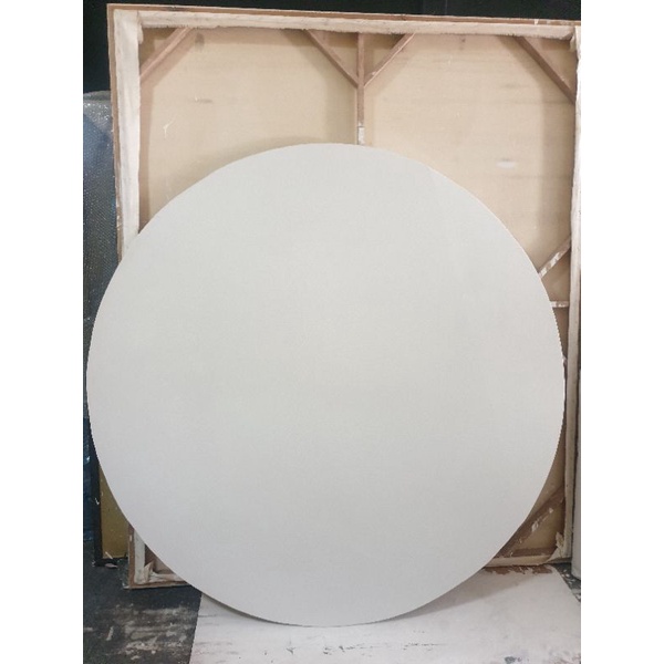 เฟรมผ้าใบ canvas ทรงวงกลมขึงผ้าแคนวาสมีทั้งสีขาวและสีดำ50 60 70 80 90 100 120 และ 140 cm ขอบหนา 18-36 mm