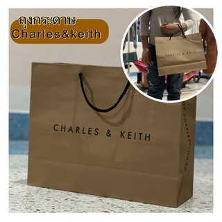 ถุงกระดาษCharles&amp;keith ใช้ใส่เป็นของขวัญวันพิเศษ