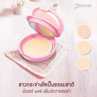 Zendori เซนโดริ แป้งตลับ ออร่าไวท์ 8g