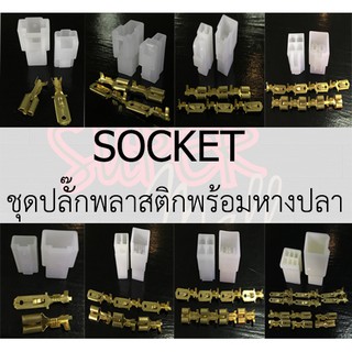 SOCKET ชุดปลั๊กพลาสติกพร้อมหางปลา🐟