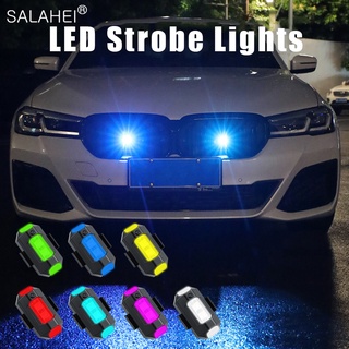 Universal Car LED Anti-collision Warning Strobe Light Waterproof Bike Motorcycle Colorful Signal Indicator Lamp Car Acce