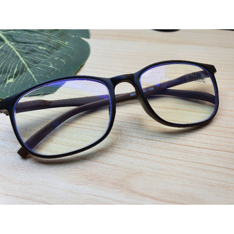 ⚡สายตายาว Blue Block⚡แว่นสายตายาว เลนส์บลูบล๊อค ตัดแสงสีฟ้า +50ถึง+300