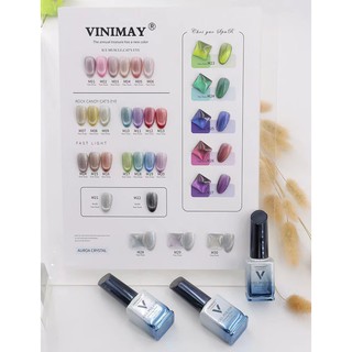 ยกชาร์ต สีทาเล็บ ยาทาเล็บ vinimay annual cateye ของแท้ 100% ขนาด 15ml