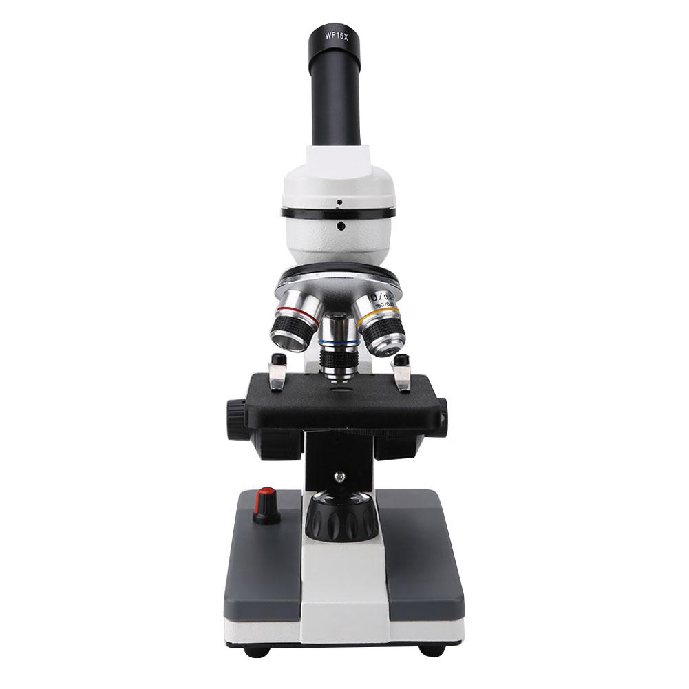 WF10X 40-640X Metal Platform Monocular Biological Microscope Led Light ...