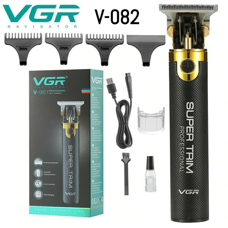 VGR V-082 และ VGR V-282 Zero ปรับ Professional ชาร์จผม trimmer MetaL