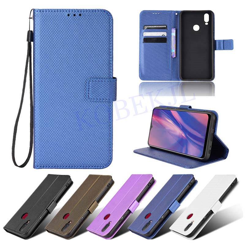 Vivo Y11 Y12 Y15 Y17 Y19 Y20 V19 Neo V17 S1Pro Flip Diamond PU Leather Wallet Card Slot Phone Cover 