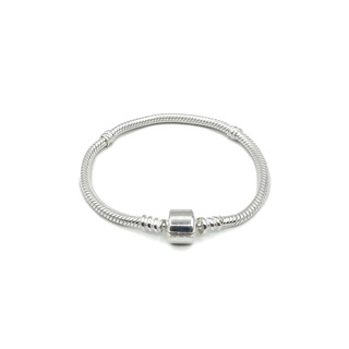 สร้อยข้อมือเงิน Snake chain เงินแท้ 925 : DSP 925 Sterling Silver Snake chain Bracelet [CS0015]