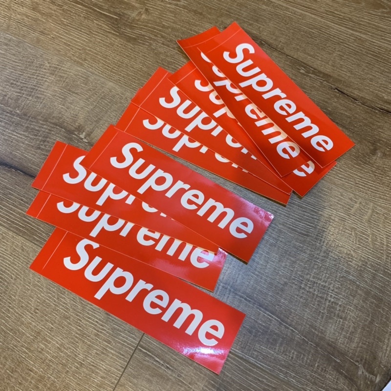 🔥ถูกที่สุด🔥 ❗️ของแท้❗️สติ๊กเกอร์ supreme ของแท้ 💯 จากอเมริกา ถุงกระสอบ logo Supreme 2ด้าน