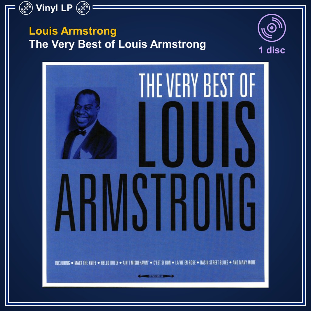 [แผ่นเสียง Vinyl LP] Louis Armstrong - The Very Best of Louis Armstrong [ใหม่และซีล SS]