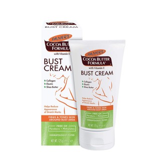 Palmers Cocoa Butter Bust Firming Cream ปาล์มเมอร์ ครีมบำรุงหน้าอก กระชับ รอยแตกลาย ขนาด 125 ML 18015