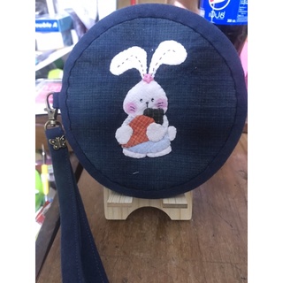 กระเป๋าสตางค์ทรงกลม Handmade แอพ2ด้าน