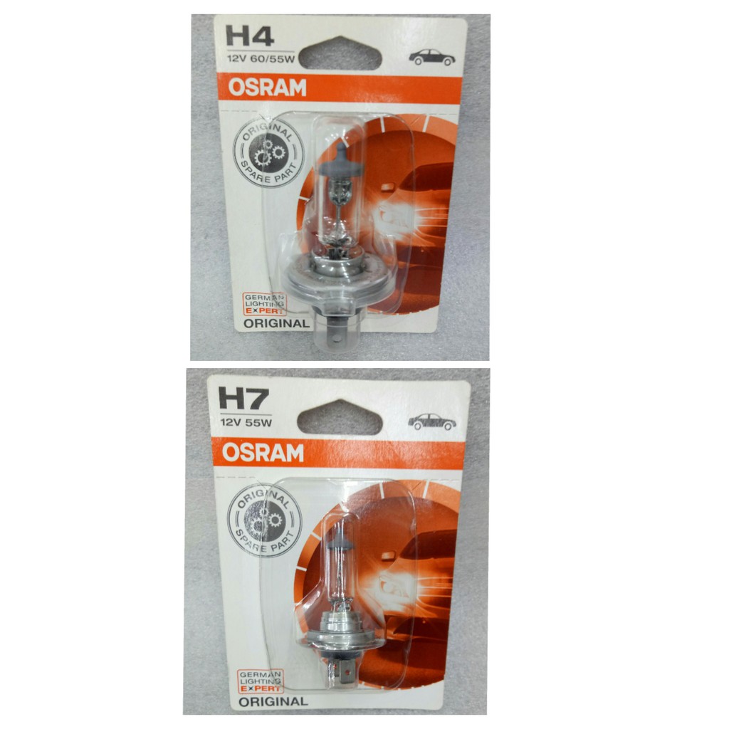 OSRAM H4 & H7 MOTORCYCLE HEAD LIGHT BULB