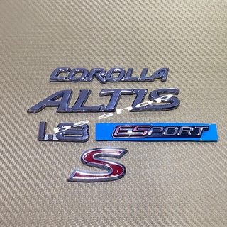 โลโก้ corolla+altis+1.8+esport+S ราคายกชุด 5 ชิ้น