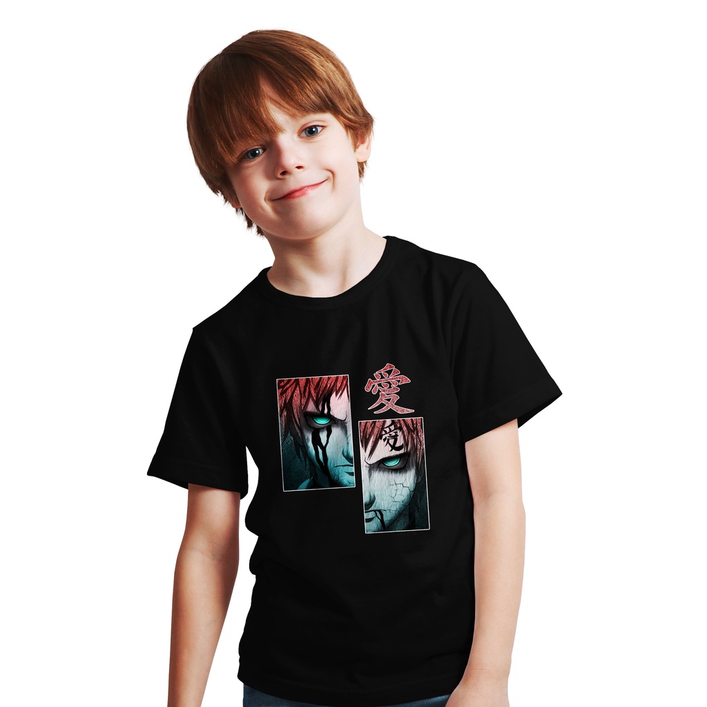 เสื้อยืด NARUTO HOKAGE GAARA ANIME KIDS