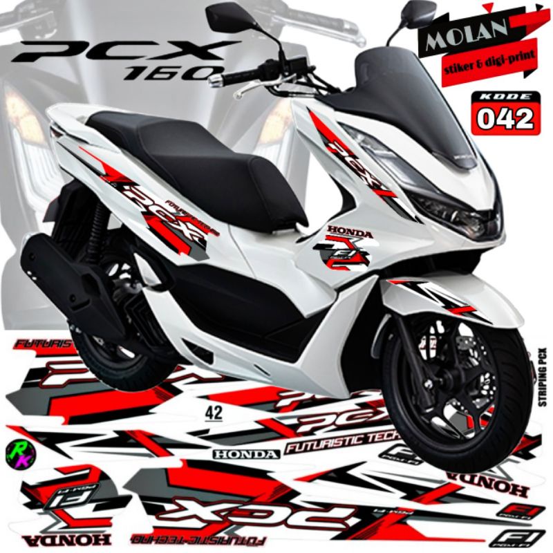 สติ๊กเกอร์รูปลอก Striping Variation All New Honda PCX 160 - New PCX 160 2022 - PCX Hybrid - PCX CBS 