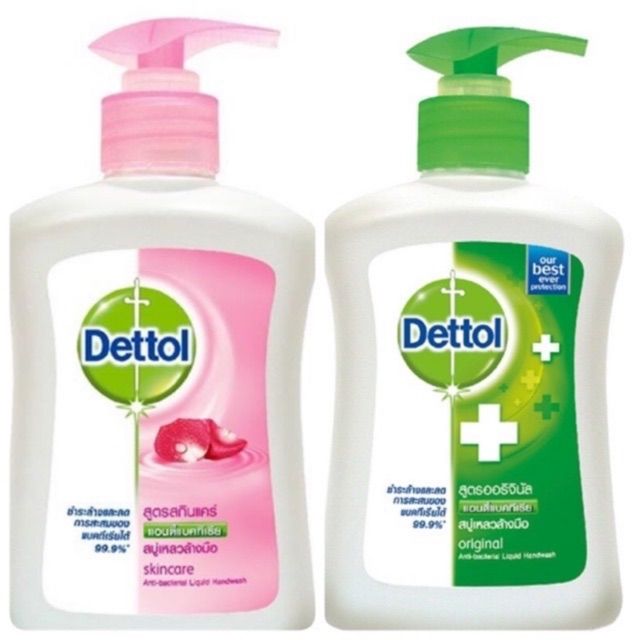 Dettol เดทตอล สบู่เหลวล้างมือ  handwash hand soap 💧ลดการสะสมของแบคทีเรีย 99.9%💧225 ml