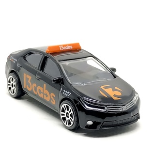 Majorette Toyota Corolla Altis - Australia Taxi 13 Cabs - Black Color /Wheels D5S /scale 1/61 (3 inches) no Package