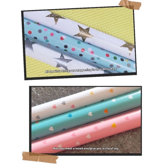 กระดาษห่อ Present Package Paper/Hadiah Pembalut Kertas
