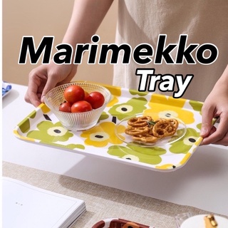 SIMPLY THING ถาดพลาสติก Marimekko ถาด จาน จานพลาสติก ที่รองจาน