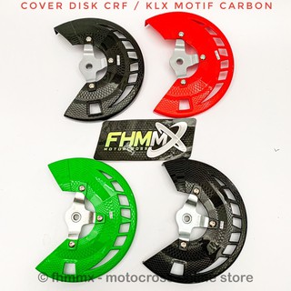 ฝาครอบดิสก์หน้า CRF 150 / KLX 150 ลวดลายคาร์บอน