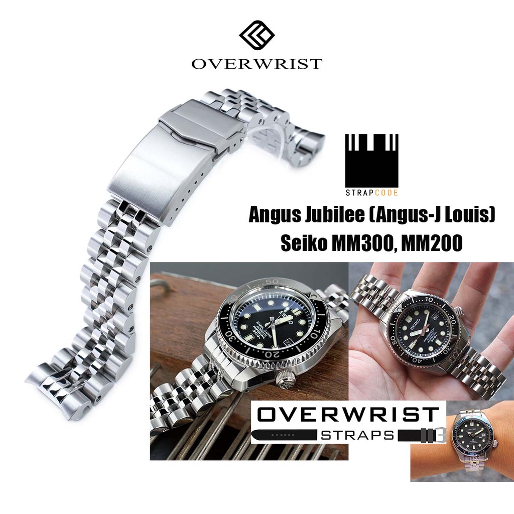 สายนาฬิกา รุ่น miltat strapcode angus jubilee for seiko mm300,mm200,spb077,079