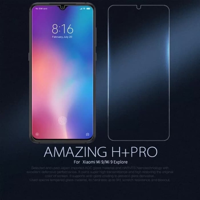กระจกนิรภัย Nillkin Xiaomi Mi9 / Mi 9 / Mi9 Explorer Amazing H+ Pro